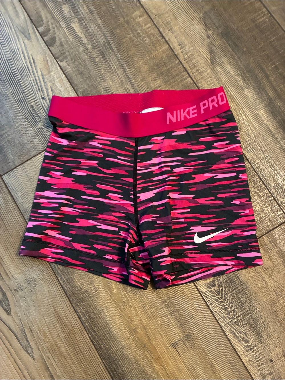 Nike Pro Pink Camo Bike Shorts